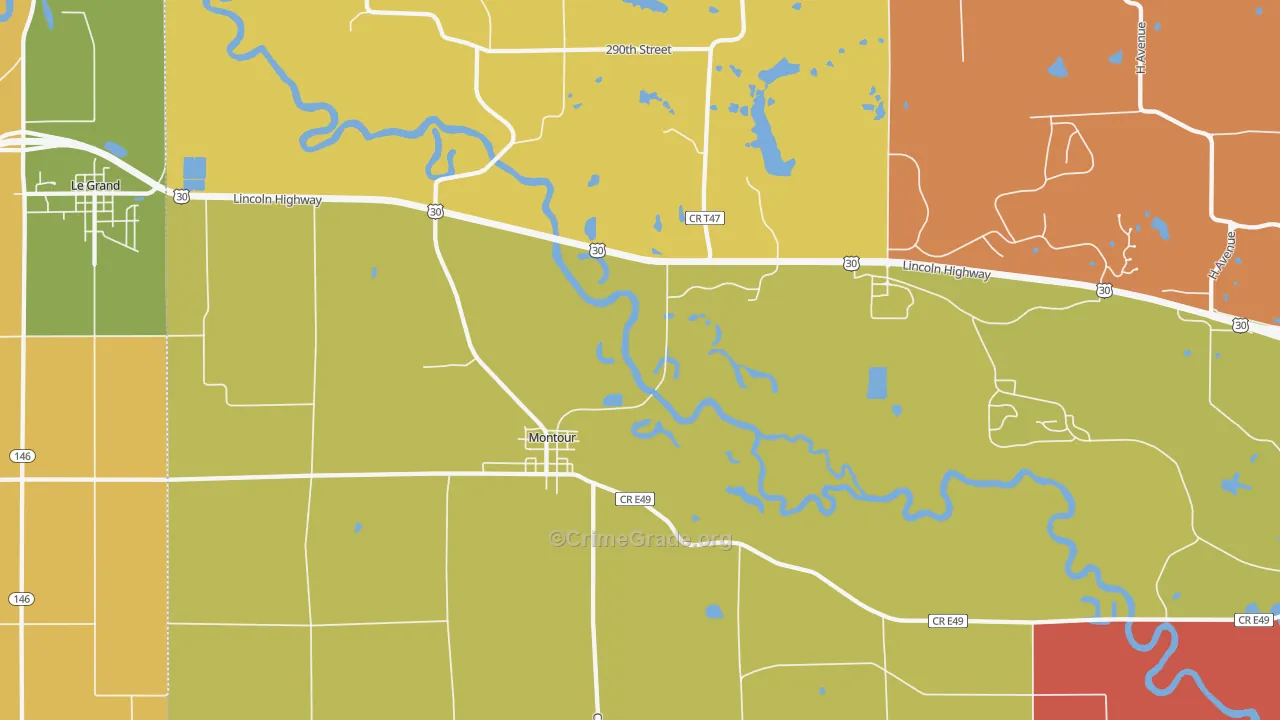 50173, IA Map of Theft Rates