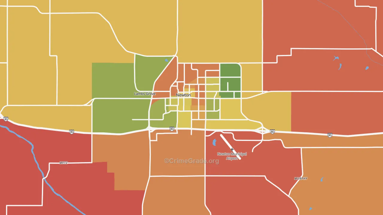 50208, IA Map of Theft Rates