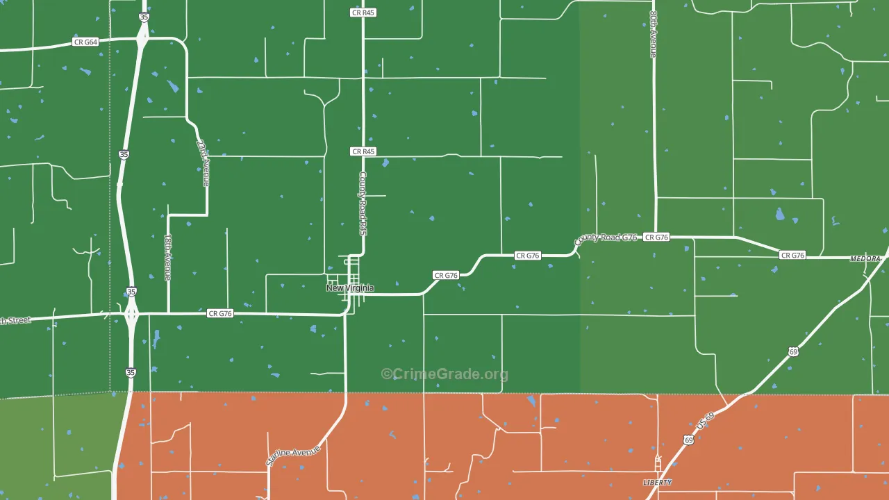 50210, IA Map of Theft Rates