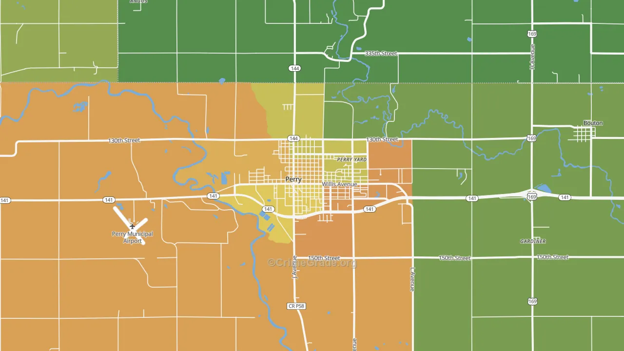 50220, IA Map of Theft Rates