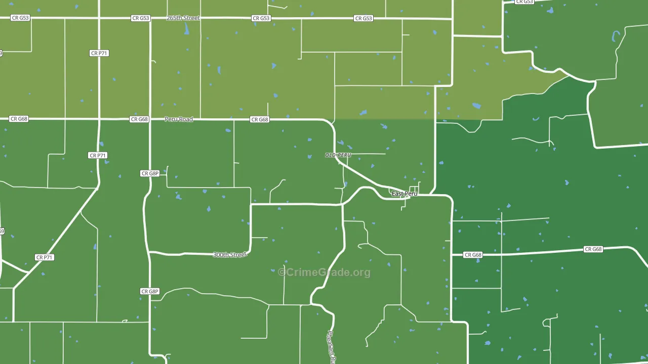 50222, IA Map of Theft Rates