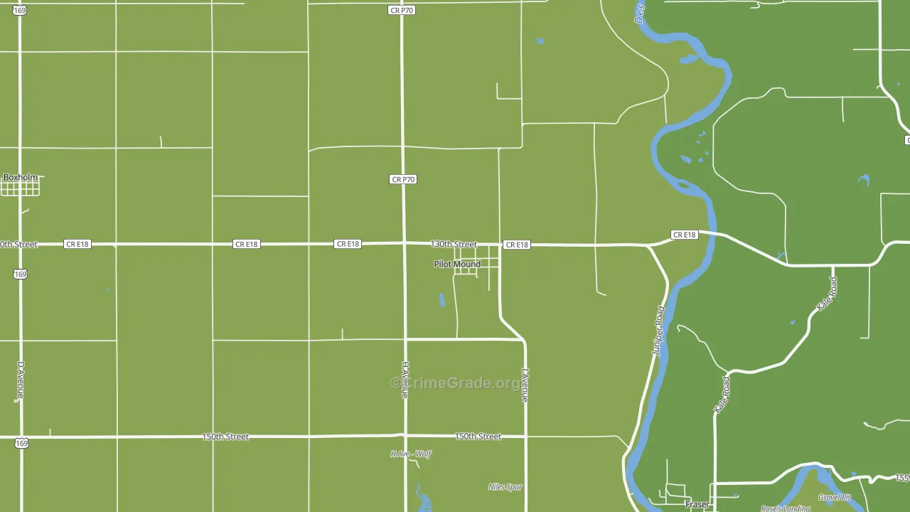 50223, IA Map of Theft Rates