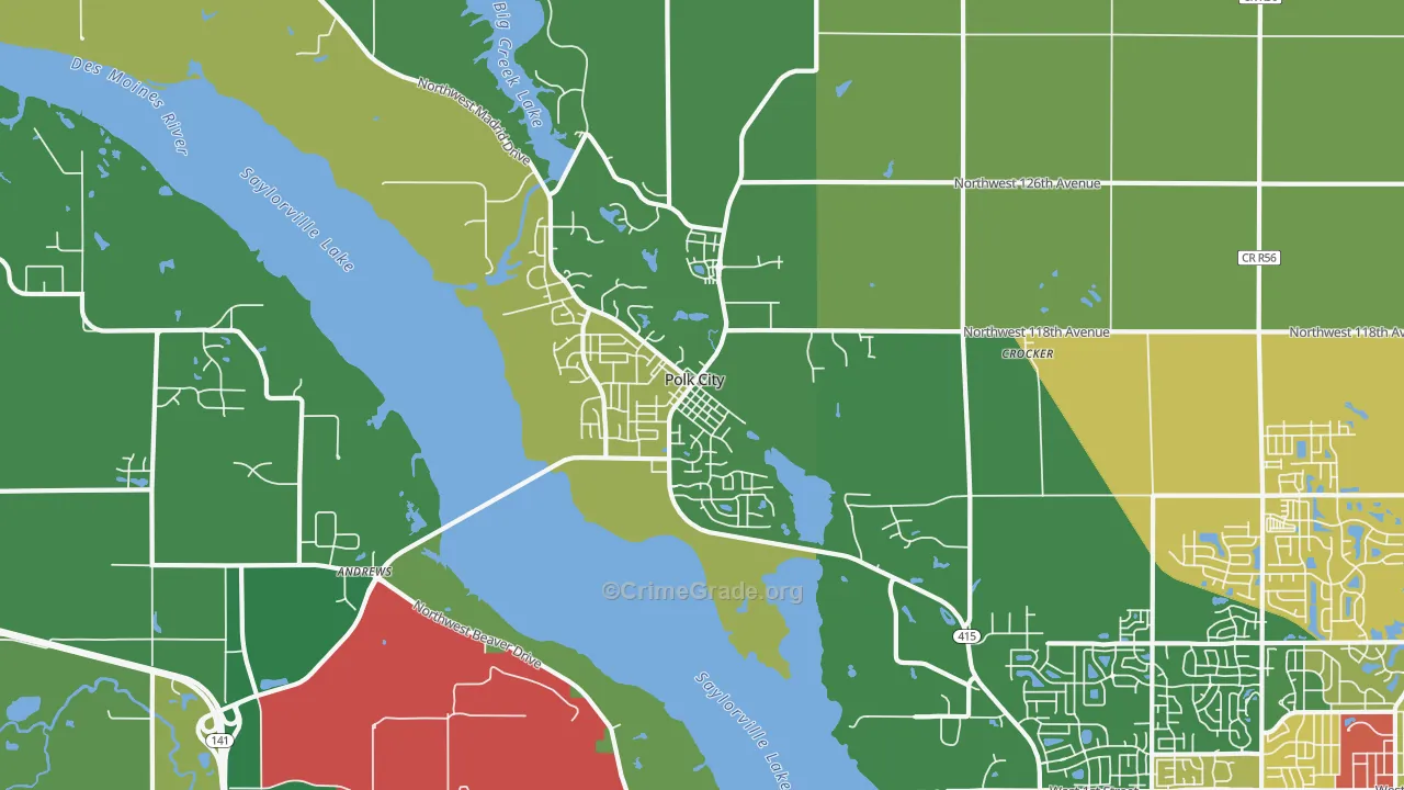 50226, IA Map of Theft Rates