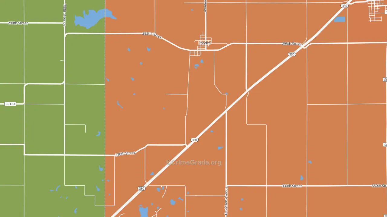 50234, IA Map of Theft Rates