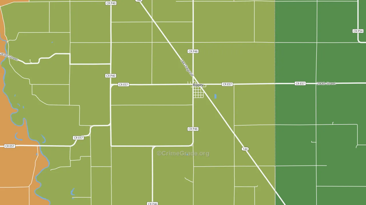 50235, IA Map of Theft Rates