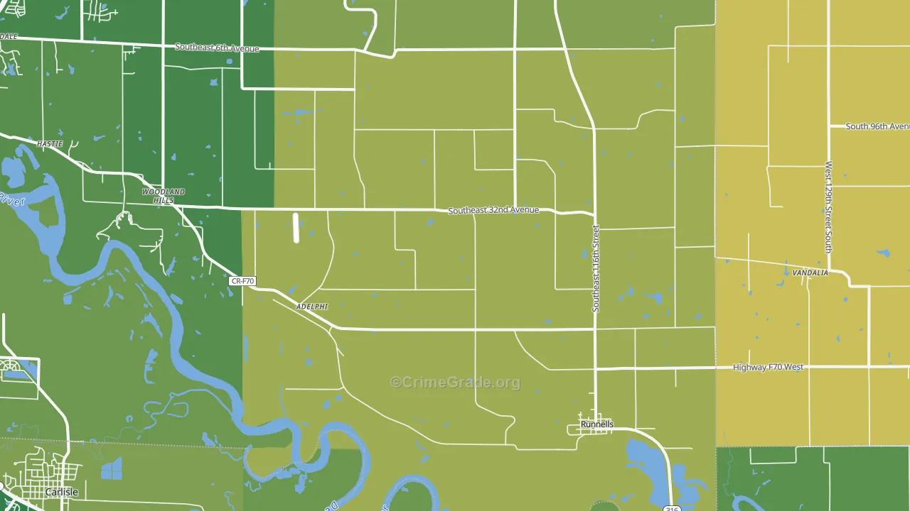 50237, IA Map of Theft Rates