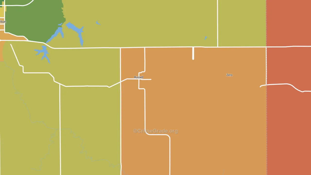50238, IA Map of Theft Rates