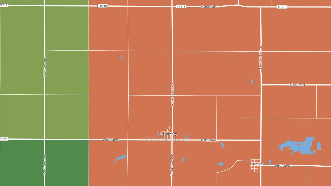 50239, IA Map of Theft Rates