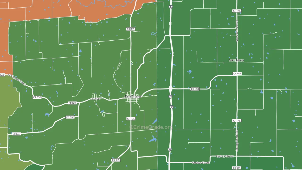 50240, IA Map of Theft Rates