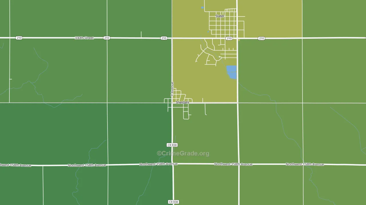 50243, IA Map of Theft Rates