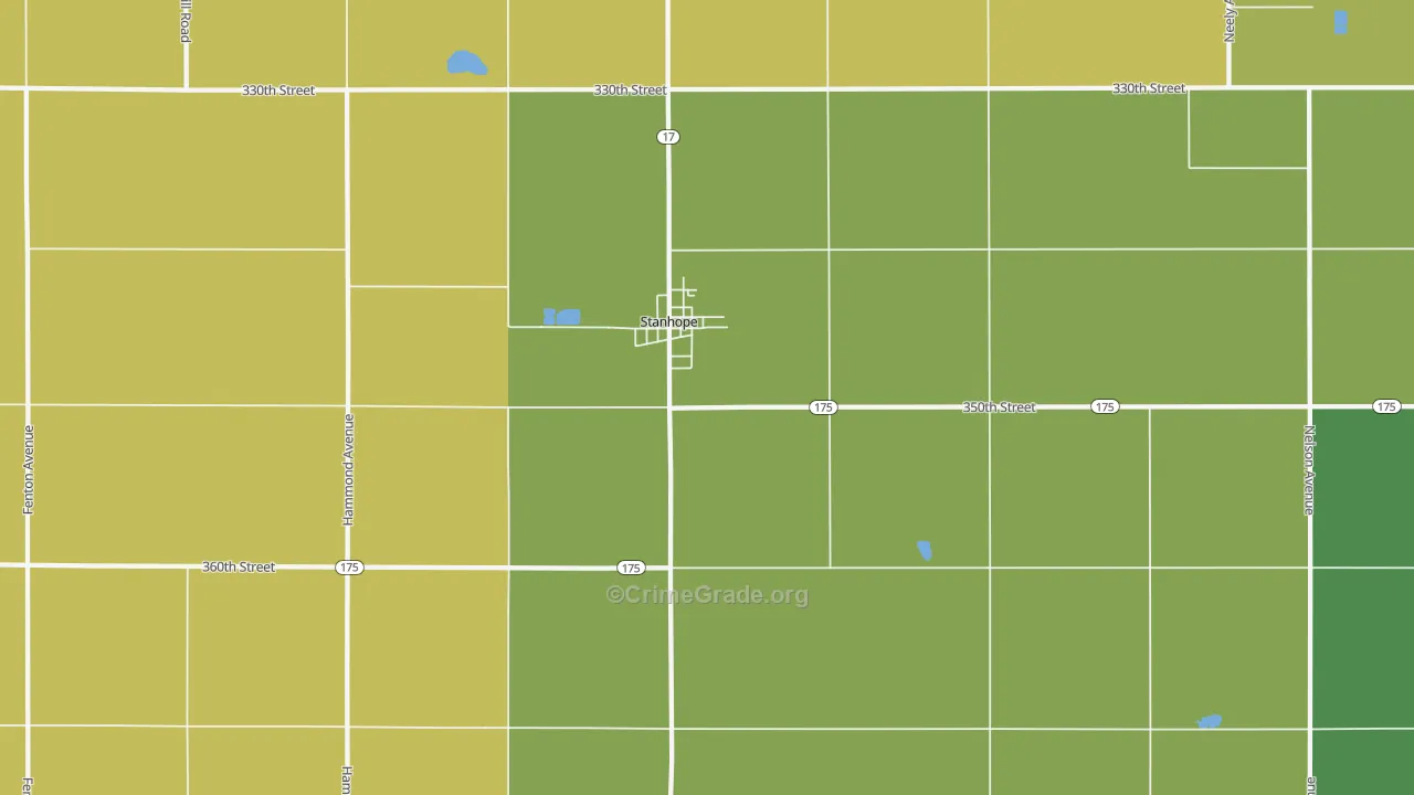 50246, IA Map of Theft Rates