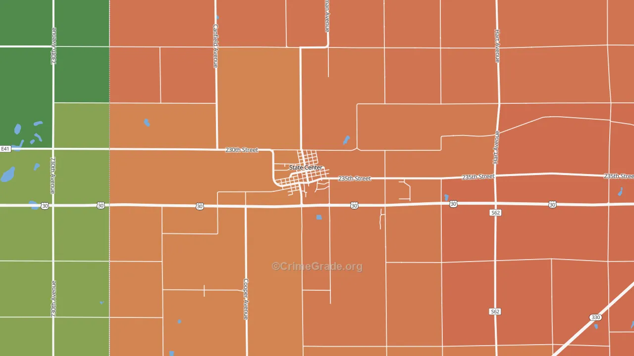 50247, IA Map of Theft Rates