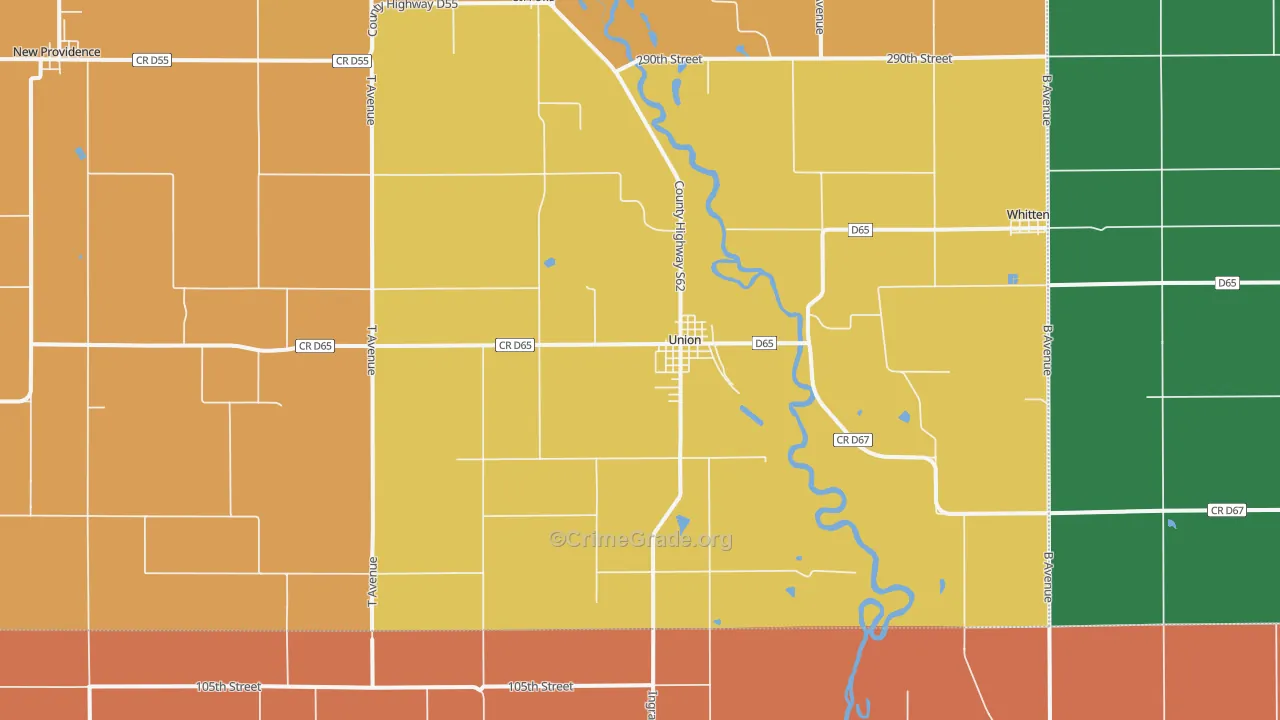 50258, IA Map of Theft Rates