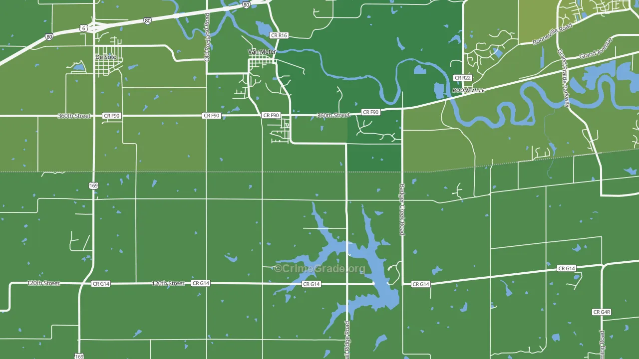 50261, IA Map of Theft Rates