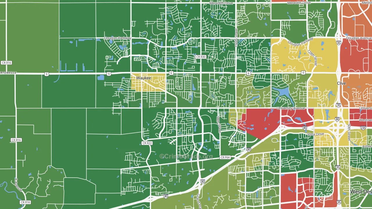 50263, IA Map of Theft Rates