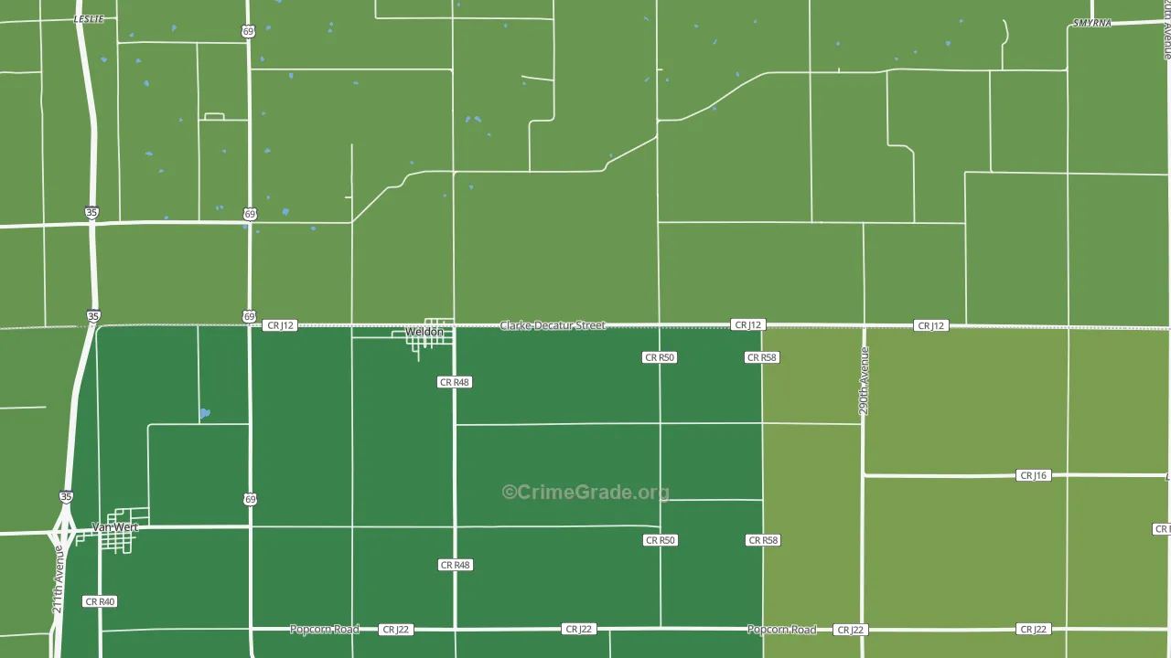 50264, IA Map of Theft Rates