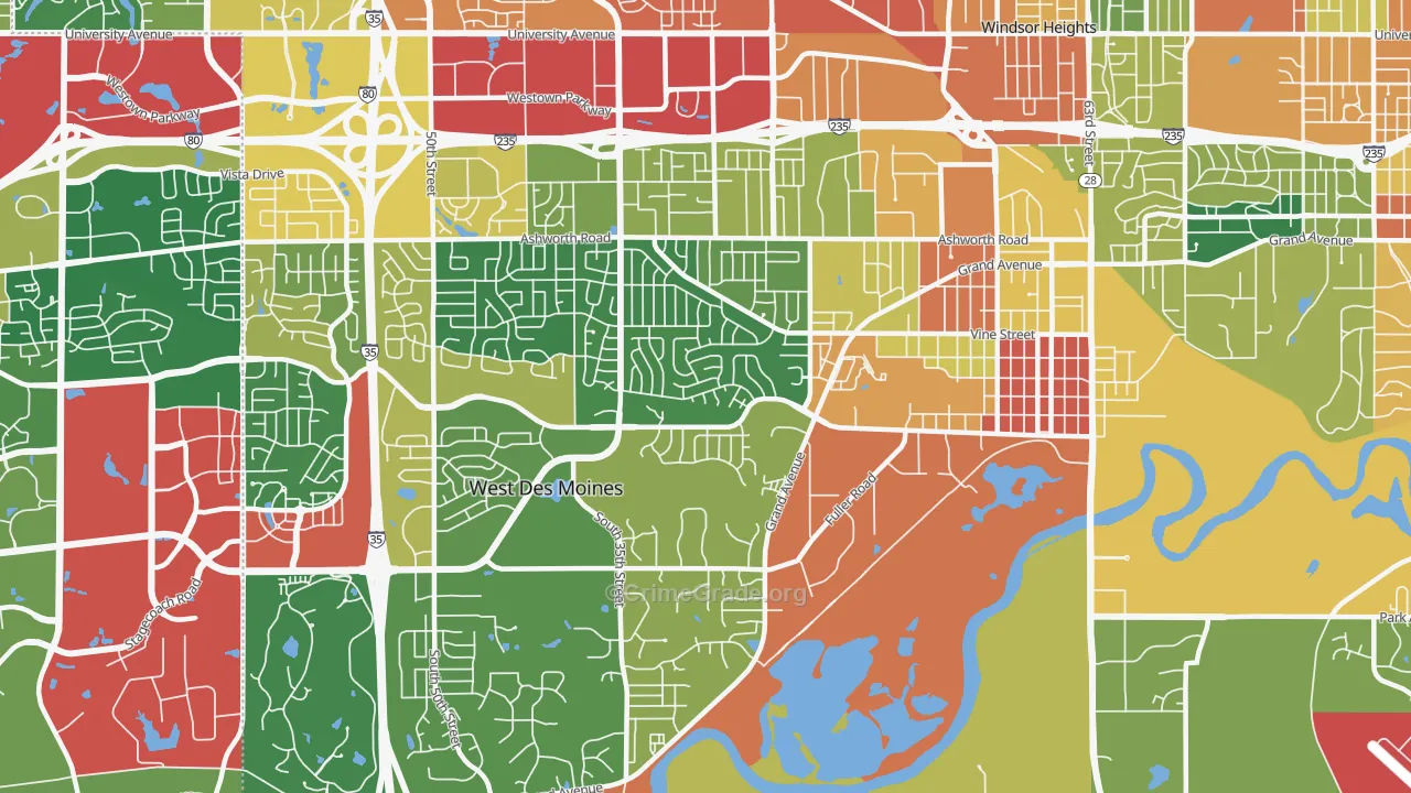50265, IA Map of Theft Rates