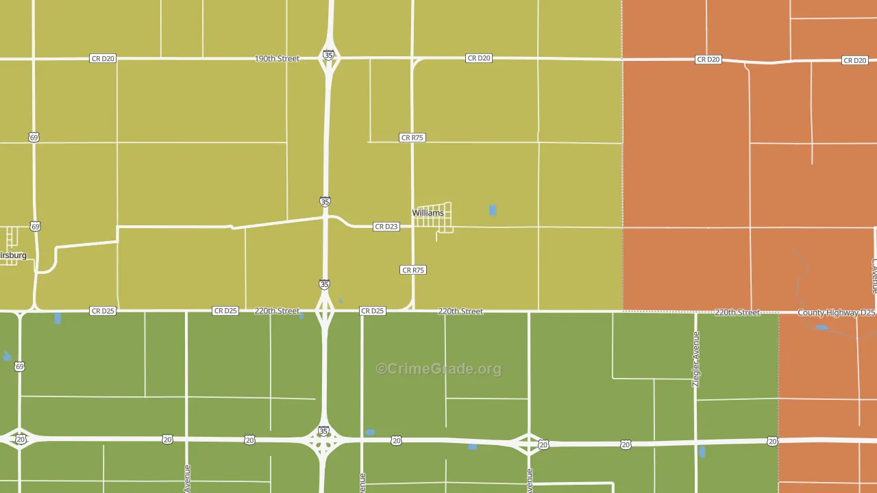 50271, IA Map of Theft Rates