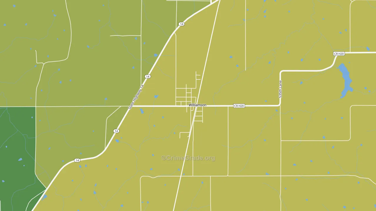 50272, IA Map of Theft Rates