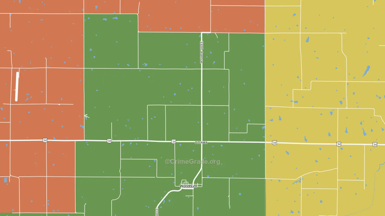 50275, IA Map of Theft Rates