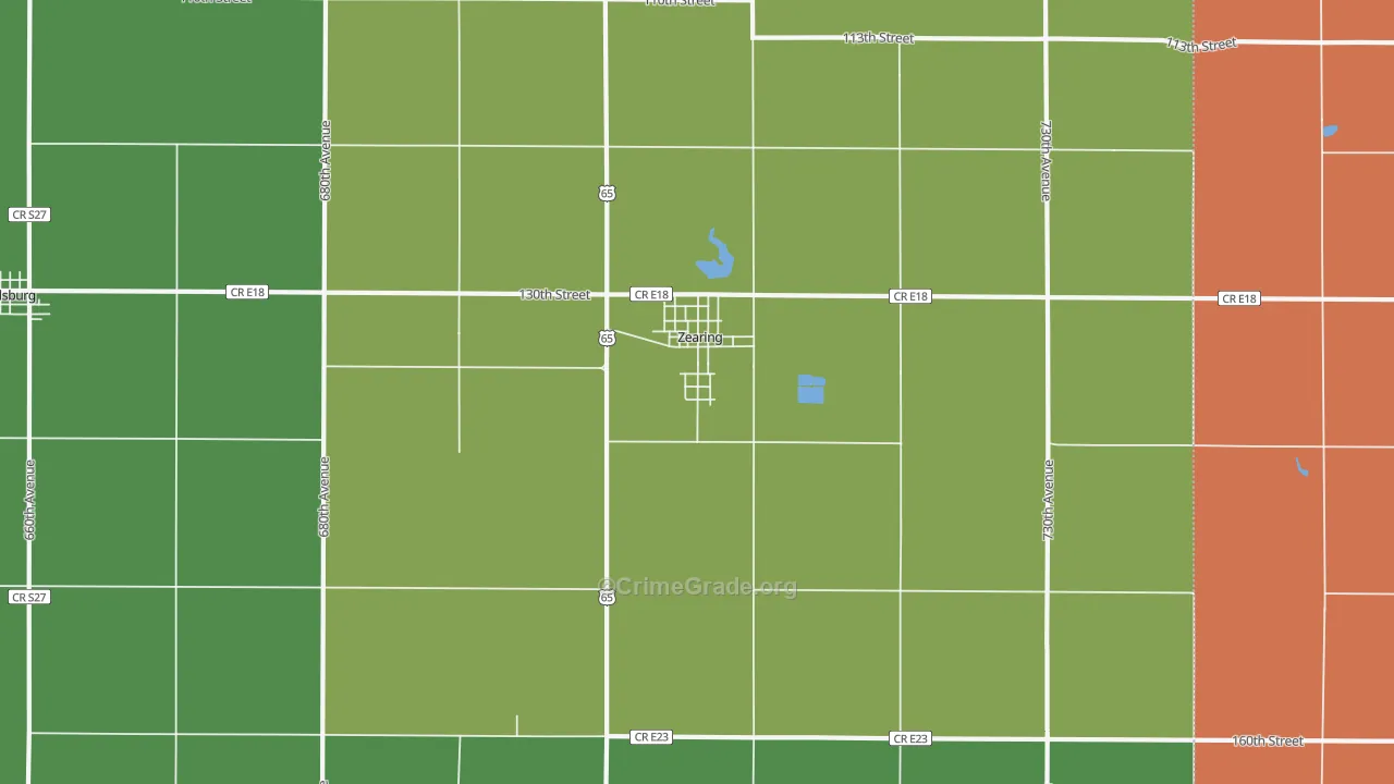 50278, IA Map of Theft Rates