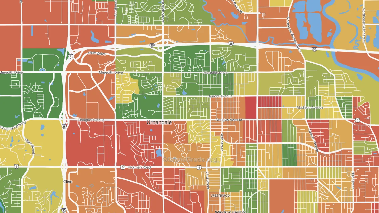 50322, IA Map of Theft Rates