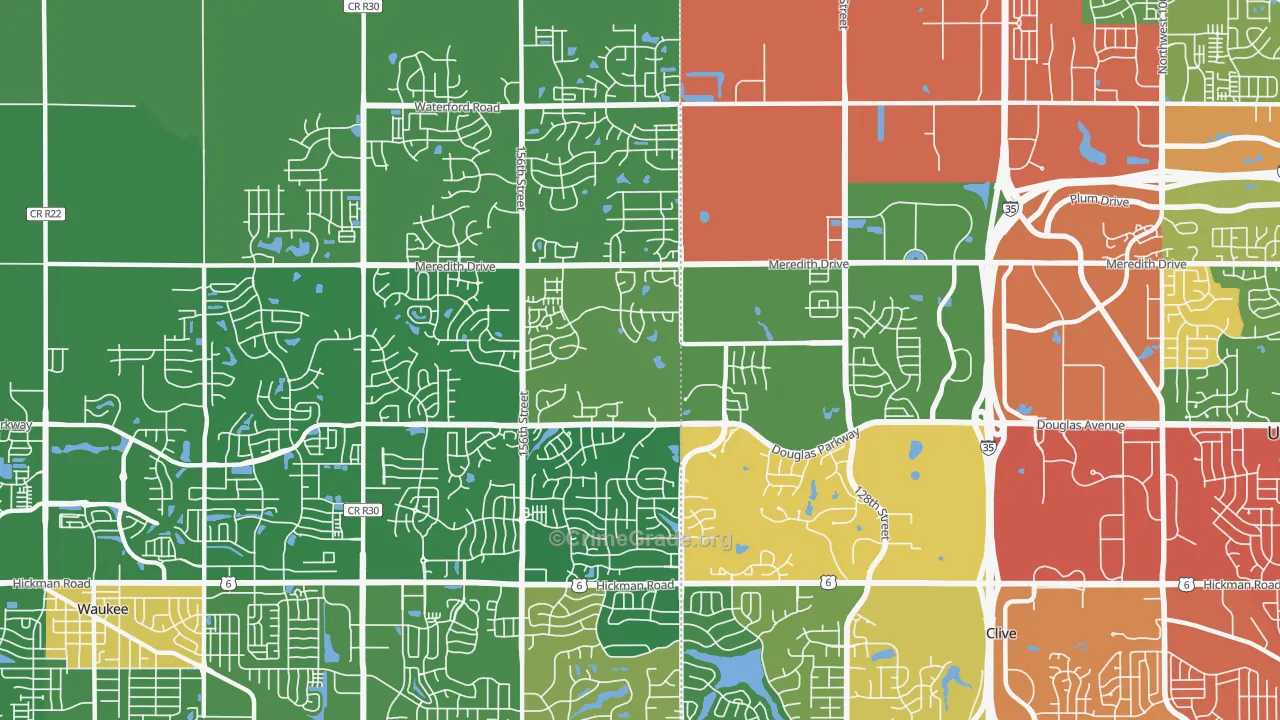 50323, IA Map of Theft Rates