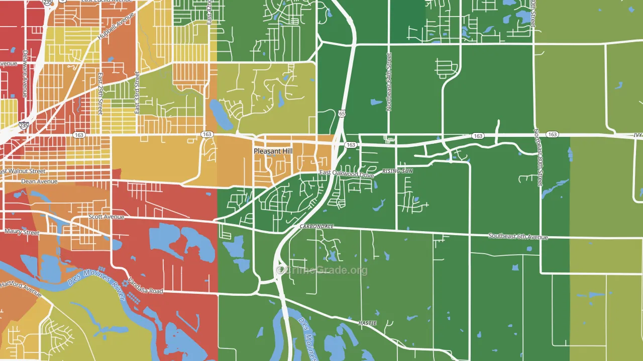 50327, IA Map of Theft Rates