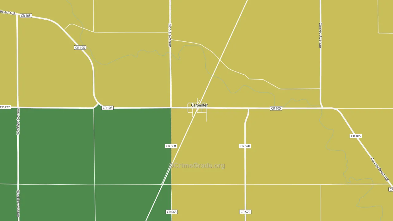 50426, IA Map of Theft Rates
