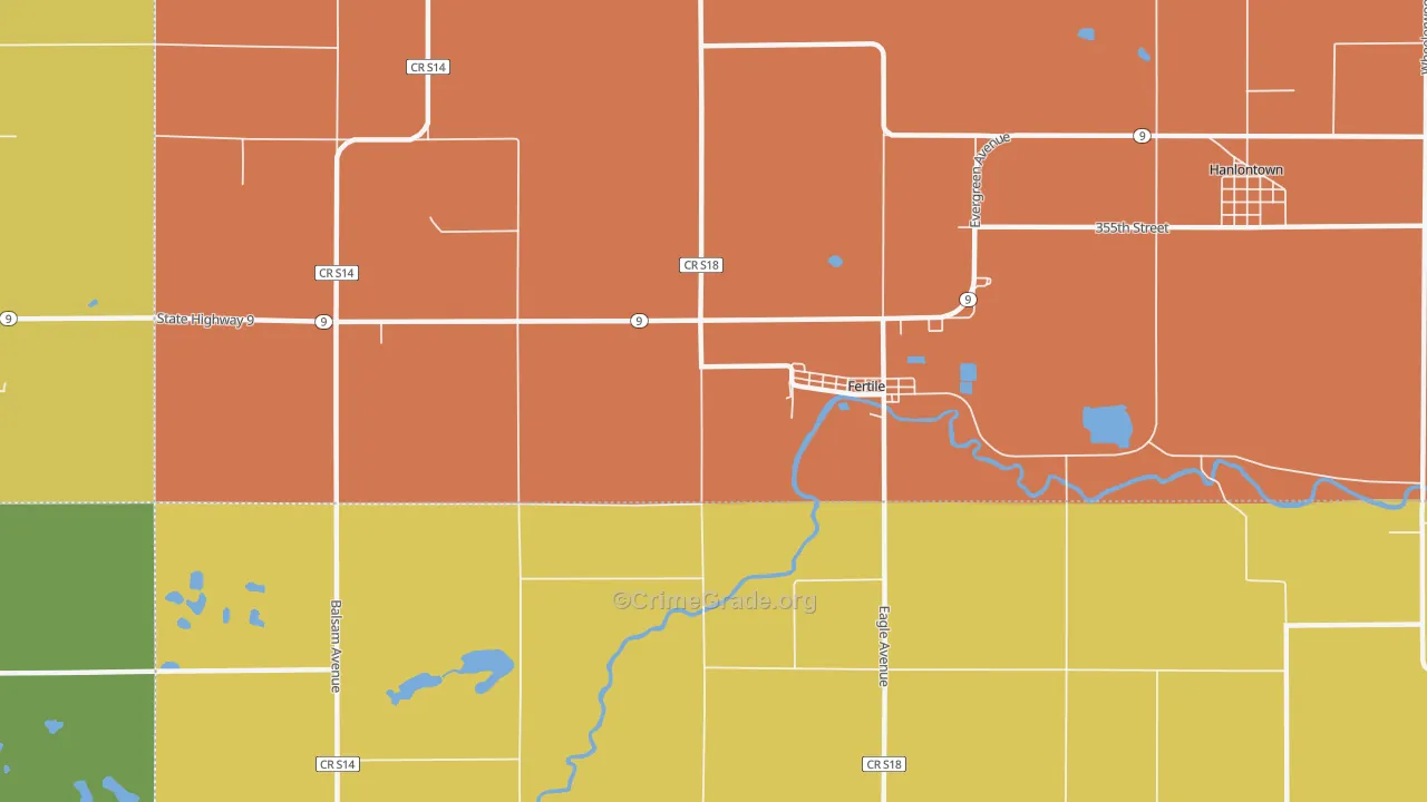 50434, IA Map of Theft Rates