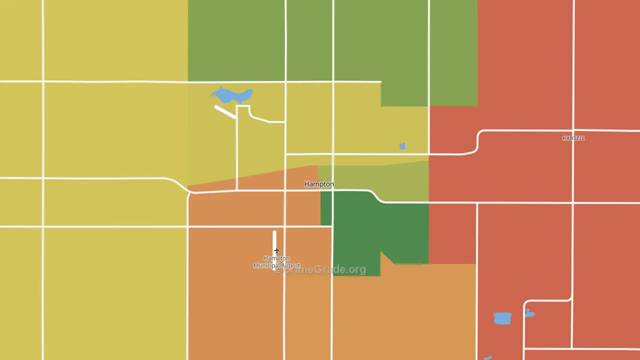 50441, IA Map of Theft Rates