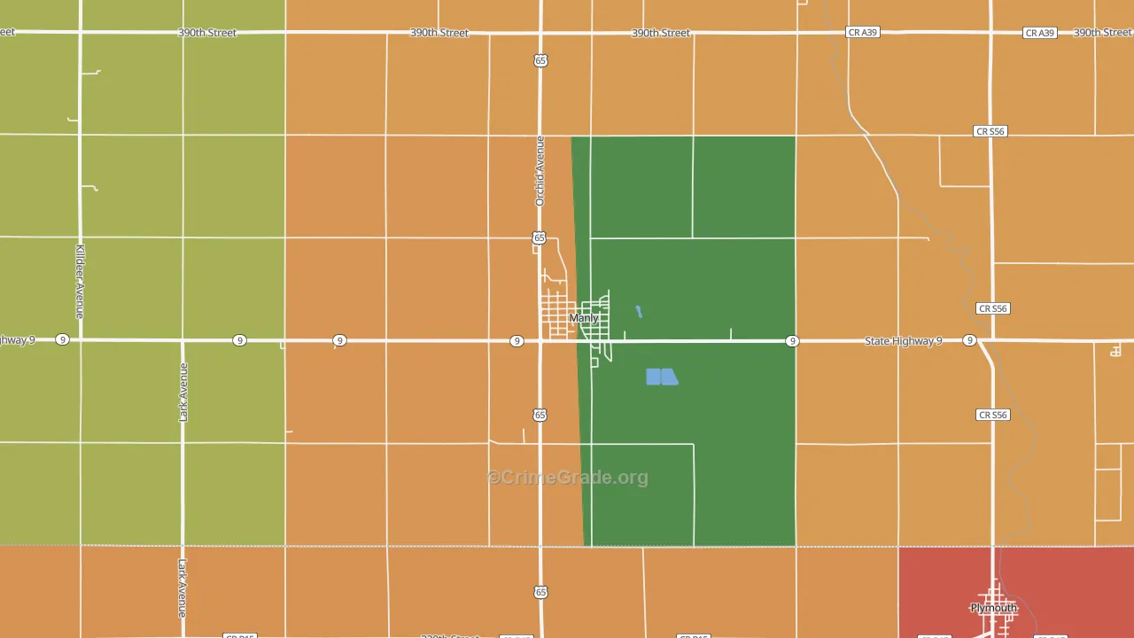 50456, IA Map of Theft Rates