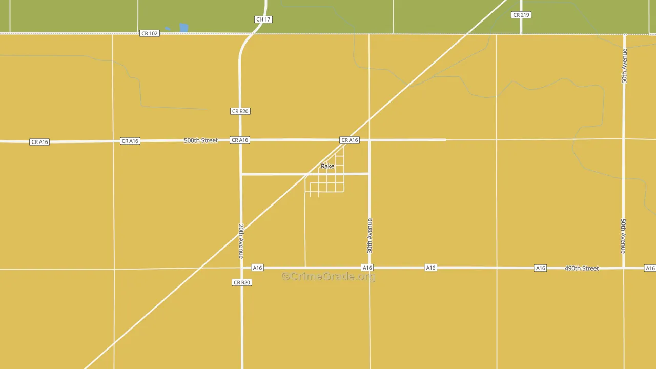 50465, IA Map of Theft Rates