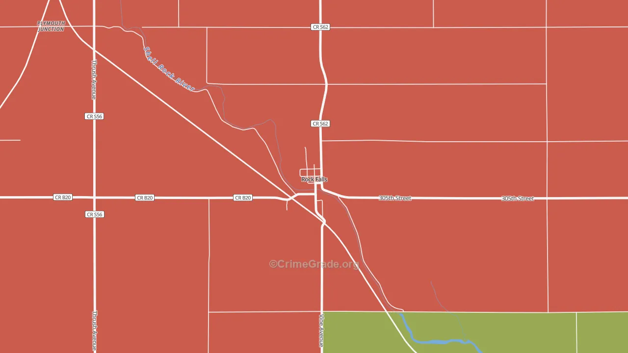 50467, IA Map of Theft Rates