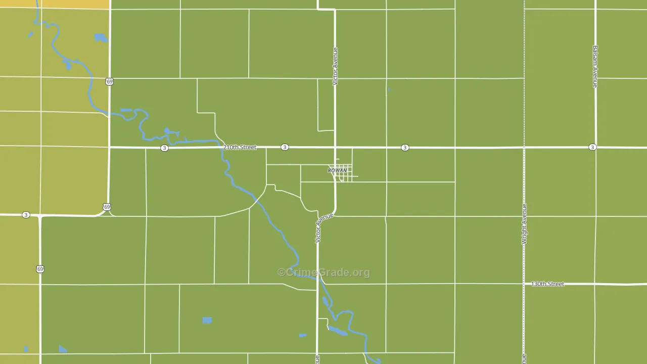 50470, IA Map of Theft Rates