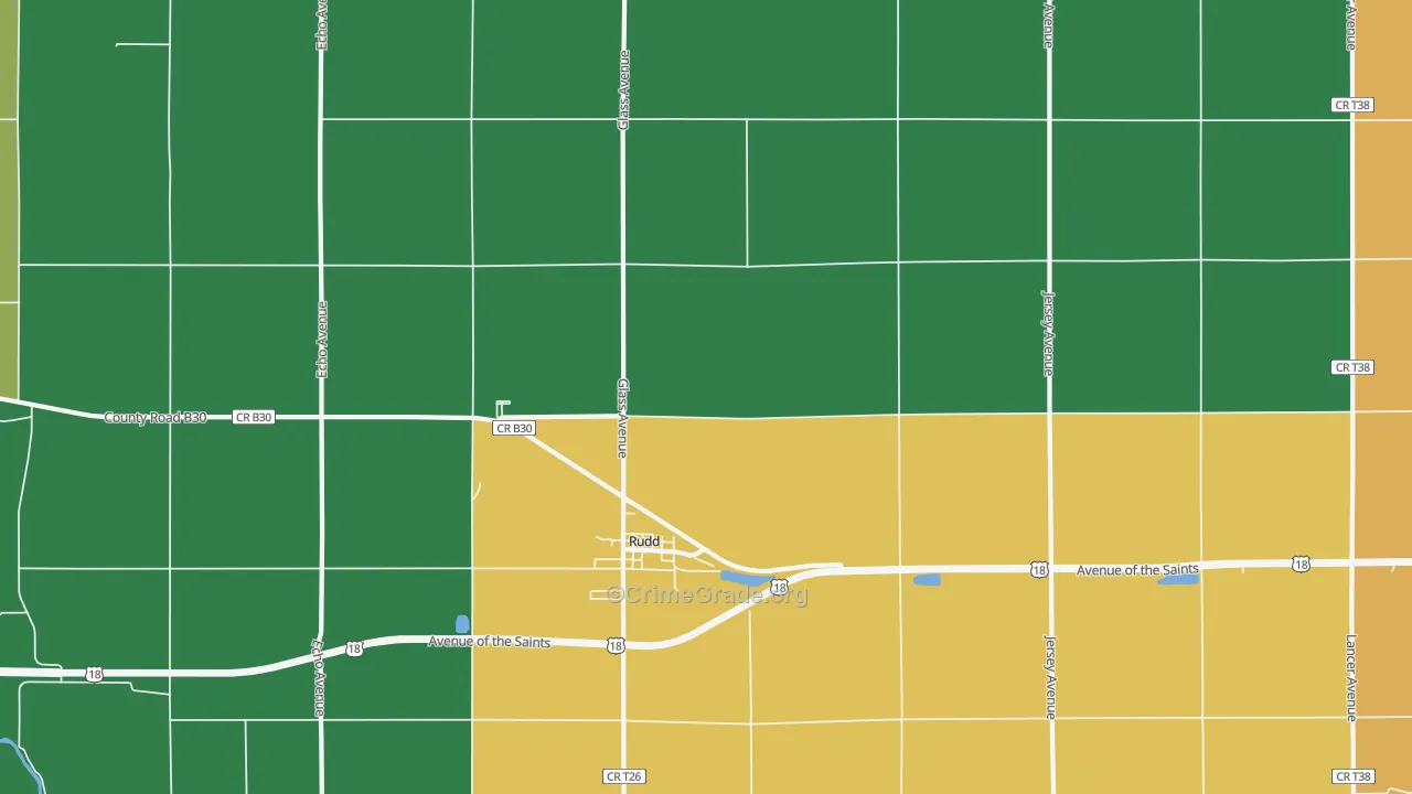 50471, IA Map of Theft Rates