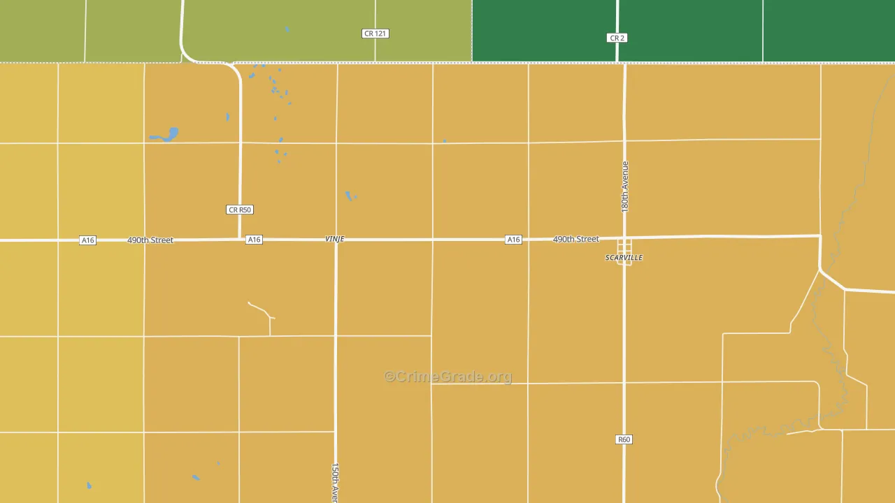 50473, IA Map of Theft Rates