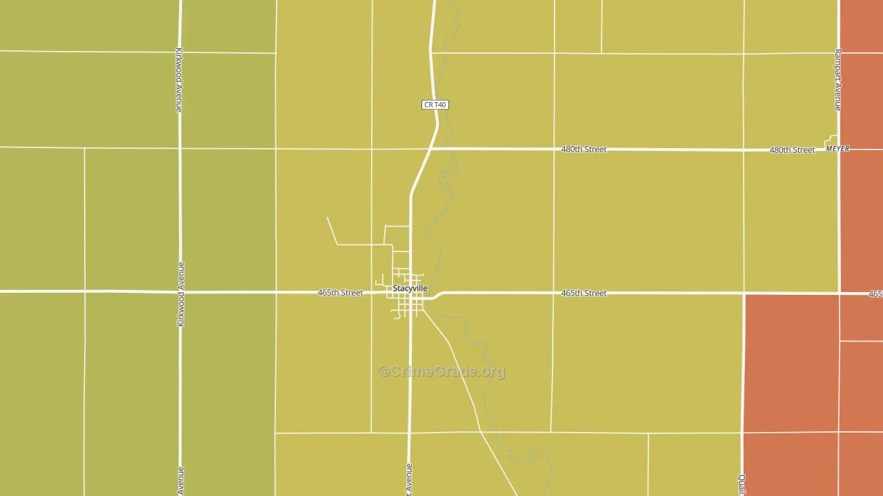 50476, IA Map of Theft Rates