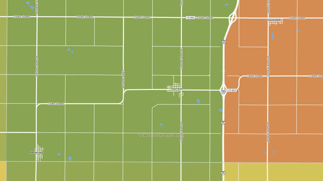 50479, IA Map of Theft Rates