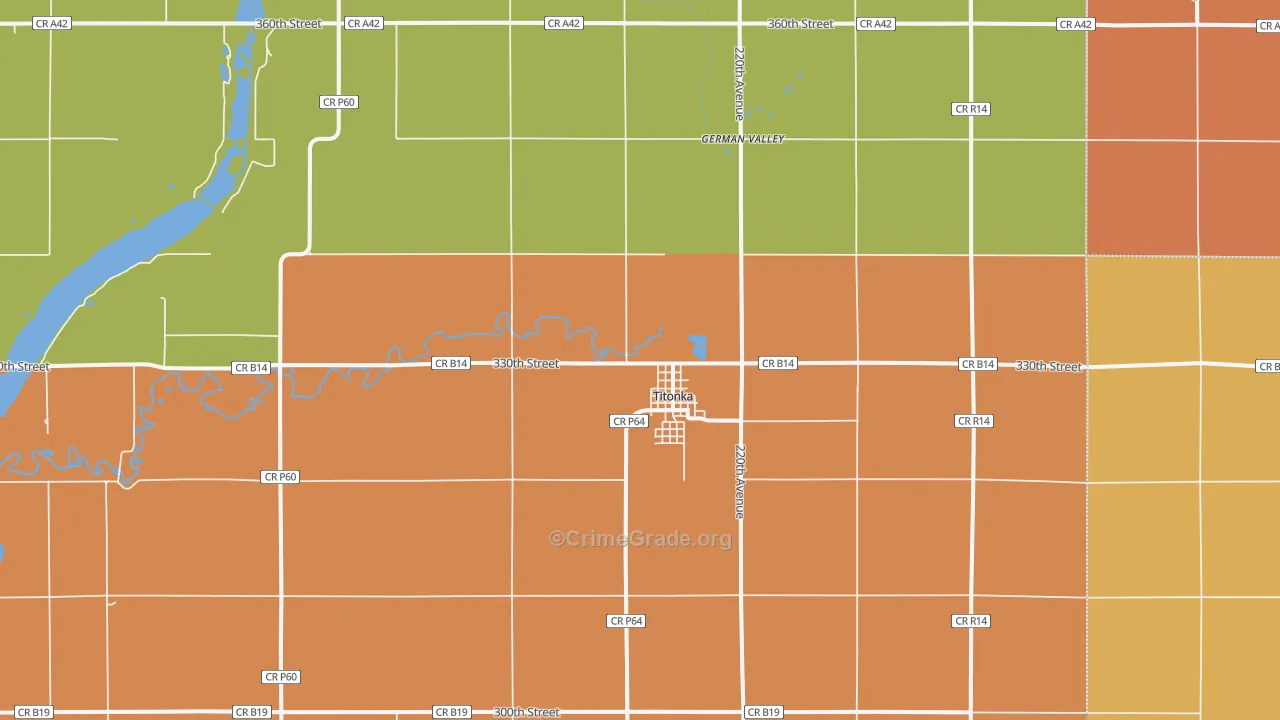 50480, IA Map of Theft Rates