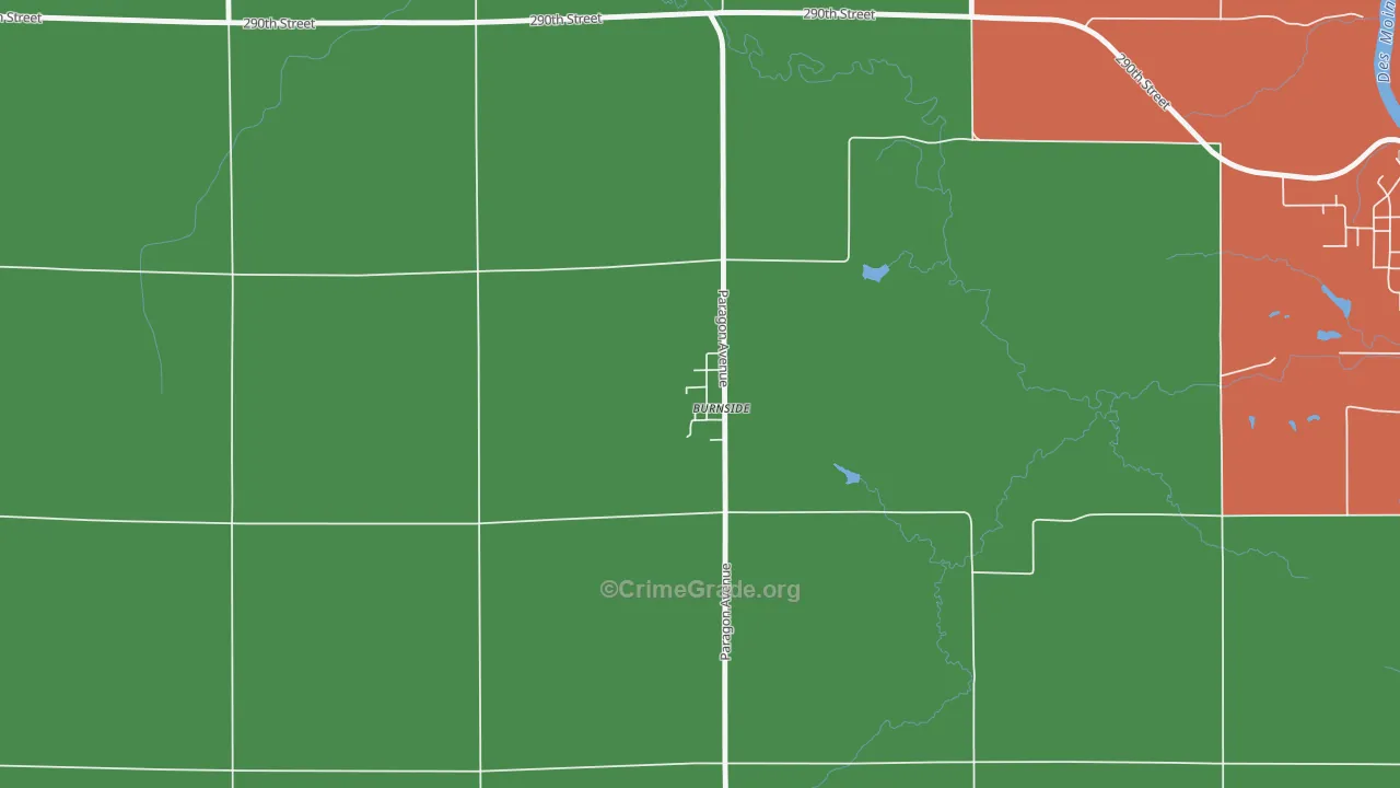 50521, IA Map of Theft Rates