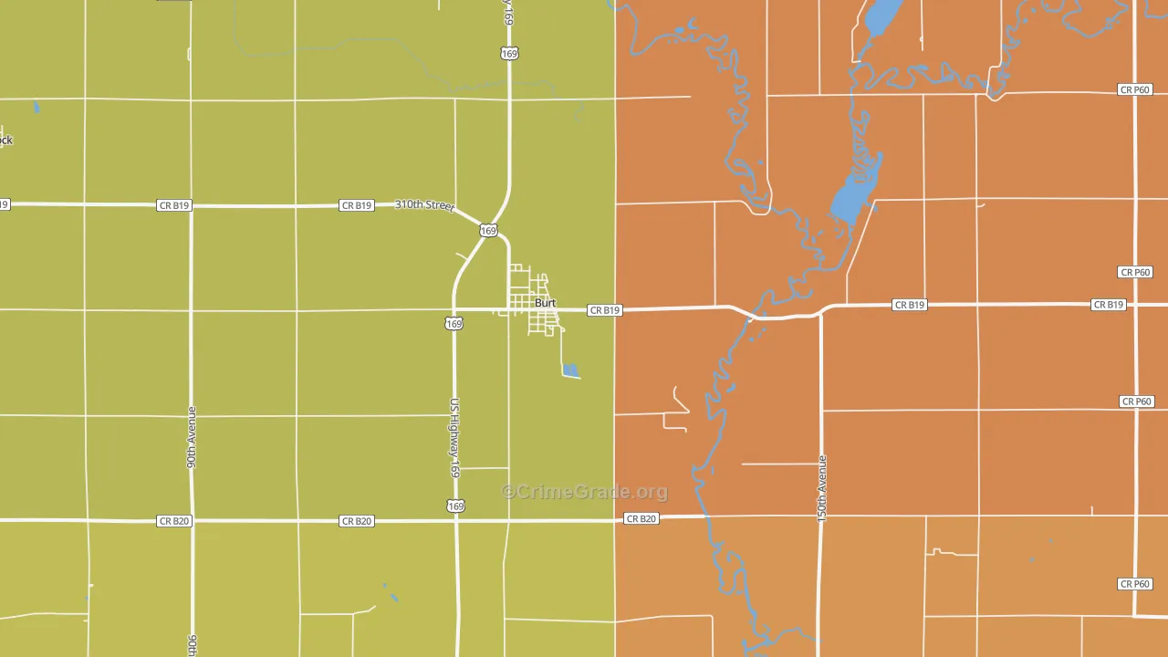 50522, IA Map of Theft Rates