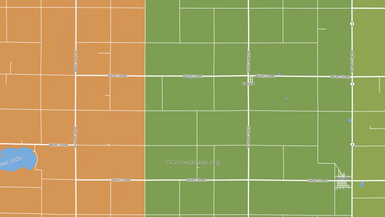 50527, IA Map of Theft Rates
