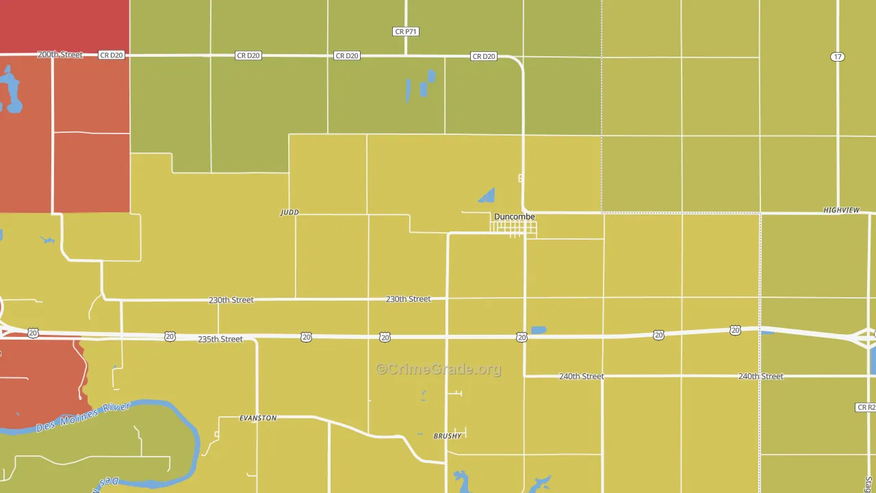 50532, IA Map of Theft Rates