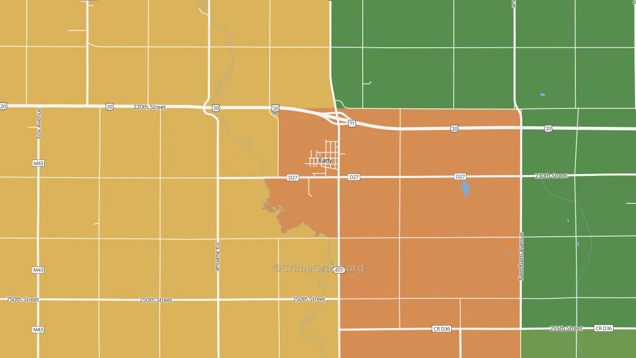 50535, IA Map of Theft Rates