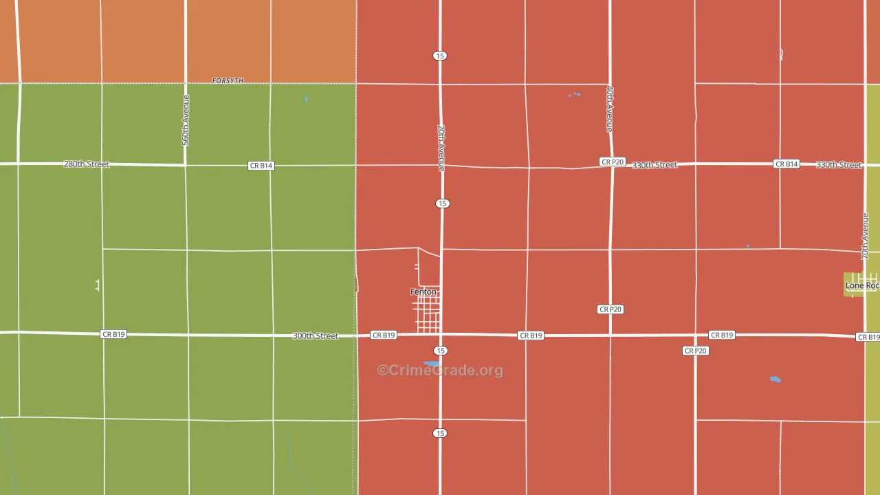 50539, IA Map of Theft Rates