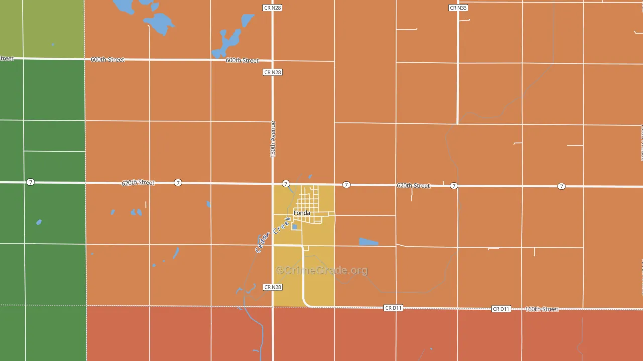 50540, IA Map of Theft Rates