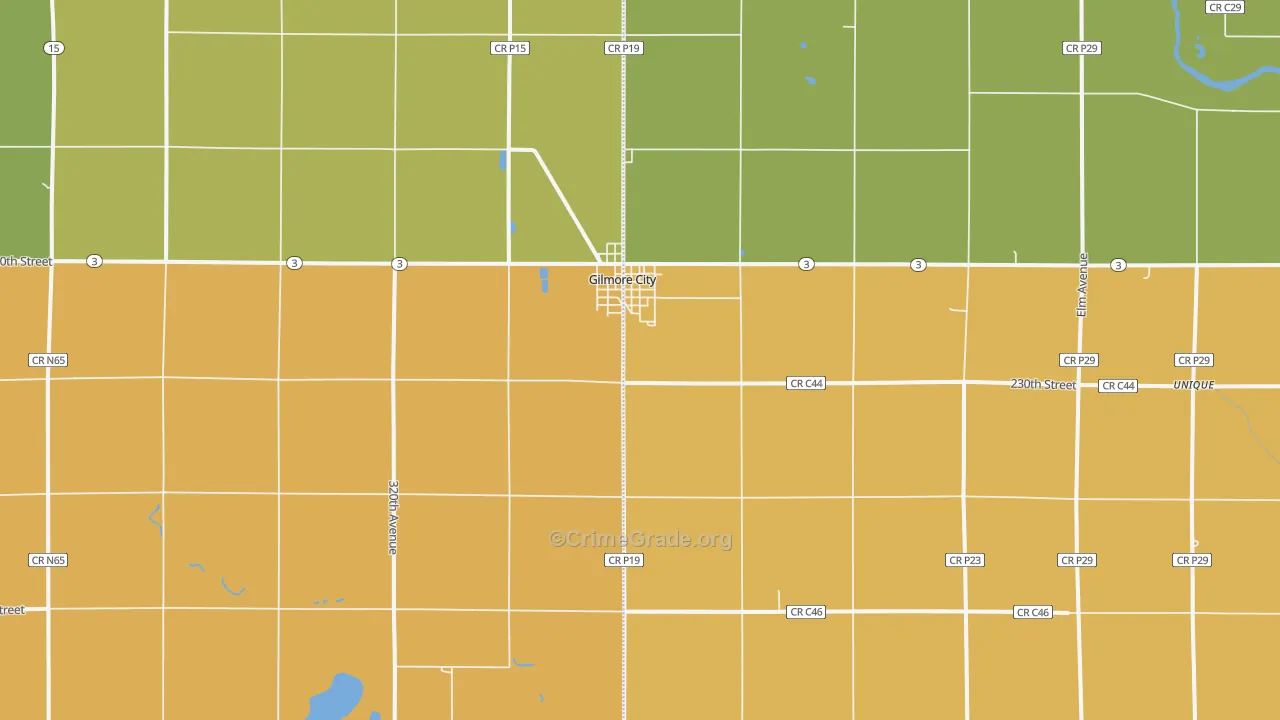 50541, IA Map of Theft Rates
