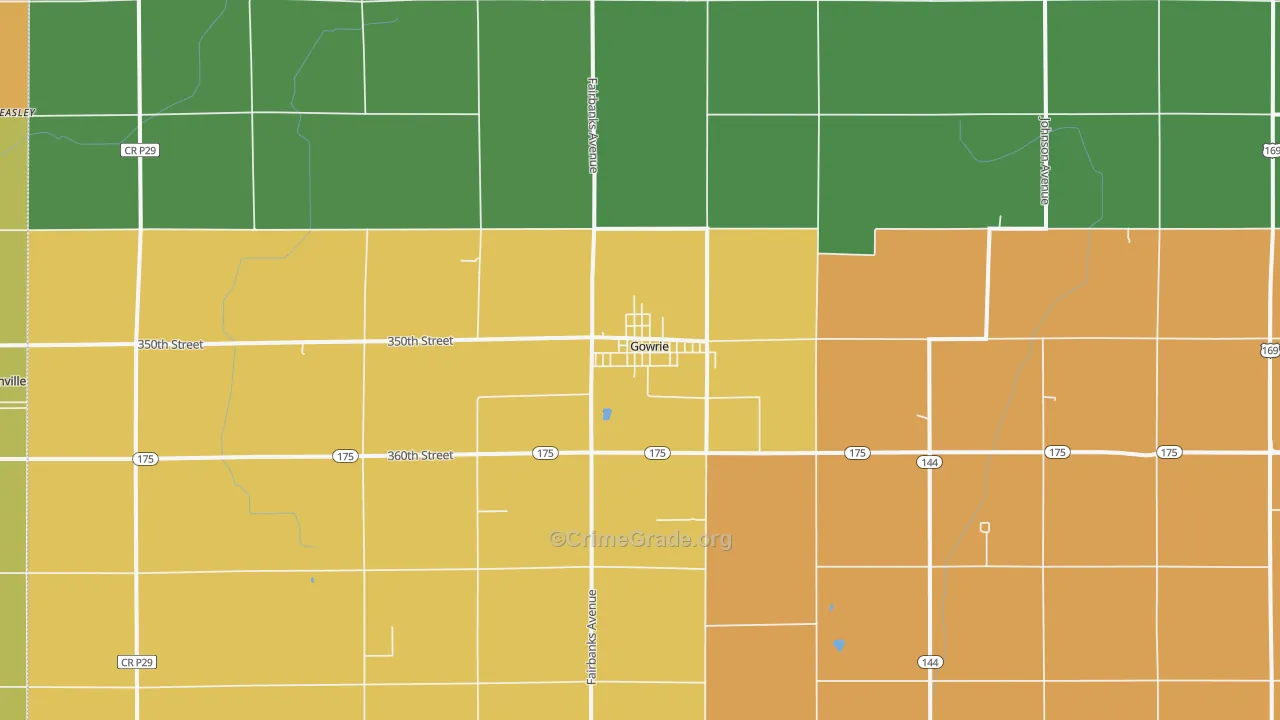 50543, IA Map of Theft Rates
