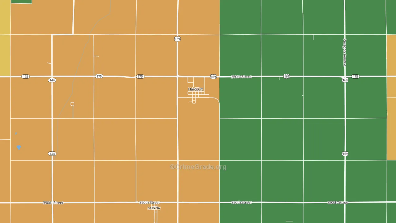 50544, IA Map of Theft Rates